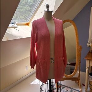 Pink dreamers Open-Front Cardigan Sweater